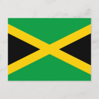 jamaikanische Flagge Postkarte
