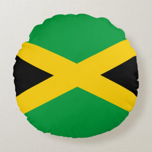 jamaikanische Flagge Rundes Kissen
