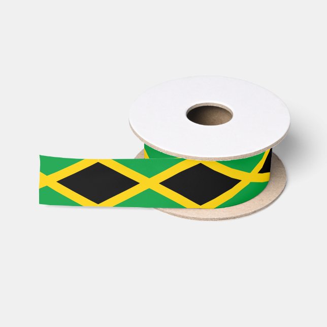 jamaikanische Flagge Satinband (Spule)