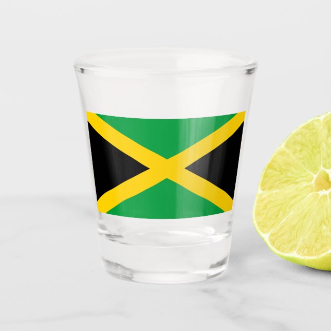 jamaikanische Flagge Schnapsglas (Vorderseite)