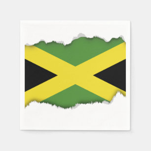 Jamaikanische Flagge Serviette