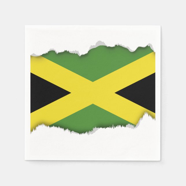 jamaikanische Flagge Serviette (Vorderseite)