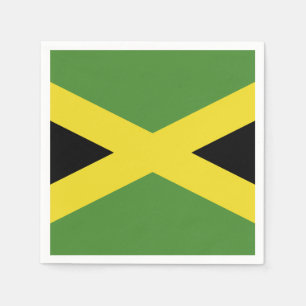 Jamaikanische Flagge Serviette