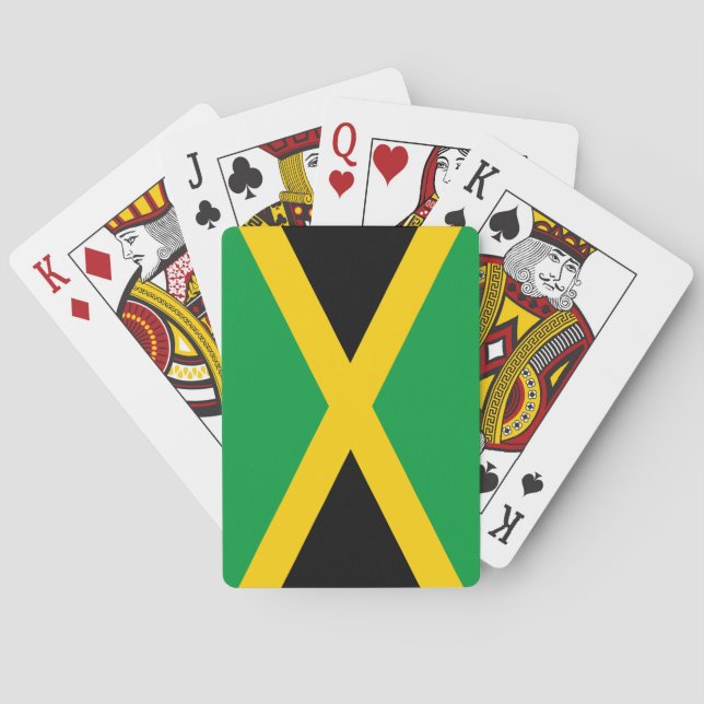 jamaikanische Flagge Spielkarten (Rückseite)
