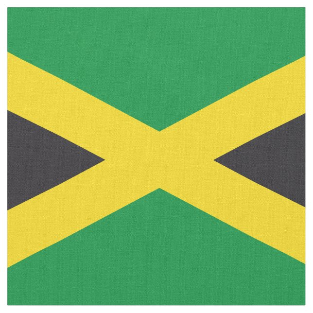 Jamaikanische Flagge Stoff (Nahaufnahme)