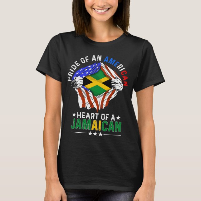 Jamaikanische Flagge T-Shirt (Vorderseite)