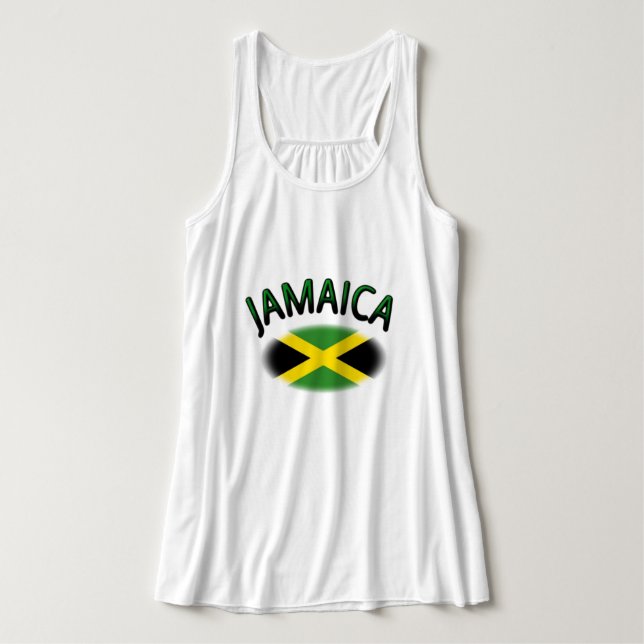 jamaikanische Flagge Tank Top (Design Vorderseite)