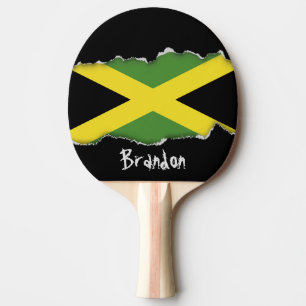 Jamaikanische Flagge Tischtennis Schläger