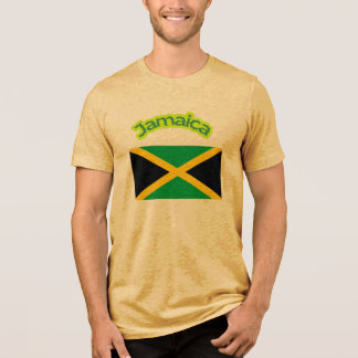 Jamaikanische Flagge Tri-Blend Shirt
