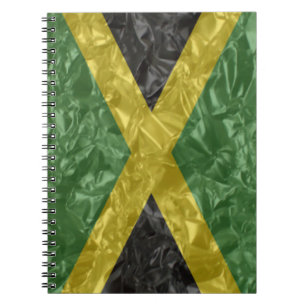 jamaikanische Flagge - zerknittert Notizblock
