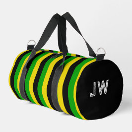 Jamaikanische Flaggenfarben Gemustert gestrichen Duffle Bag
