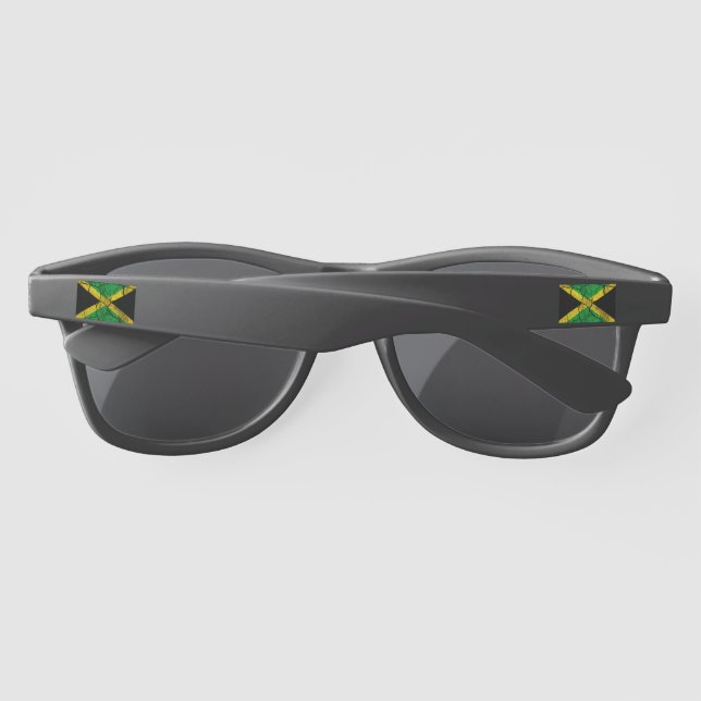 Jamaikanische FlaggenSonnenbrille (Rückseite)