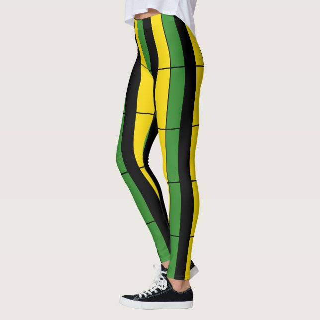 Jamaikanische gestreifte Leggings (Links)