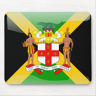 Jamaikanische glatte Flagge Mousepad