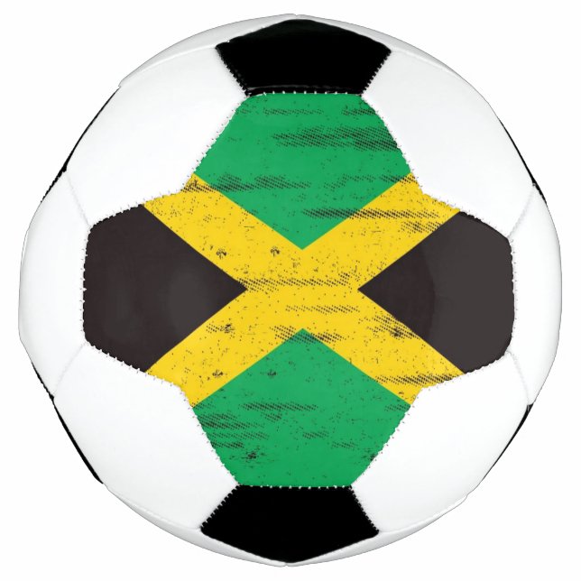 Jamaikanische Grunge-Flagge Fußball (Vorderseite)