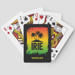 Jamaikanische IRIE Rasta-Flaggenfarben Tropisch Spielkarten