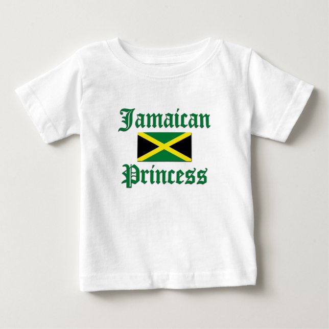 Jamaikanische Prinzessin Baby T-shirt (Vorderseite)