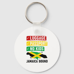 Jamaikanische Reise Urlaub Outfit nach Jamaika Män Schlüsselanhänger