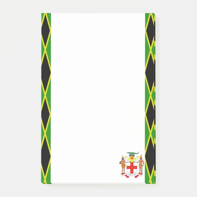 Jamaikanische Streifenflagge Post-it Klebezettel (Vorderseite)