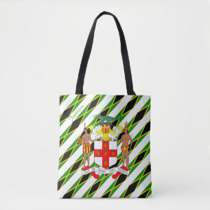 Jamaikanische Streifenflagge Tasche
