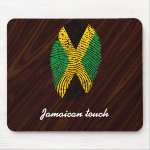 Jamaikanische Touchfingerabdruckflagge Mousepad