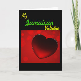 Jamaikanische Valentinsgruß-Karte Feiertagskarte