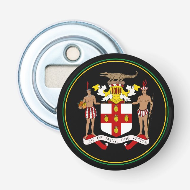 Jamaikanischer Flaschenöffner, Emblem /Party Flaschenöffner (Vorderseite)