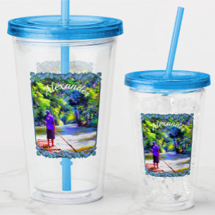 Jamaikanischer Fluss Raft Ride J001 Acryltrinkbecher