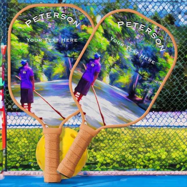 Jamaikanischer Fluss Raft Ride J001 Pickleball Schläger (Von Creator hochgeladen)