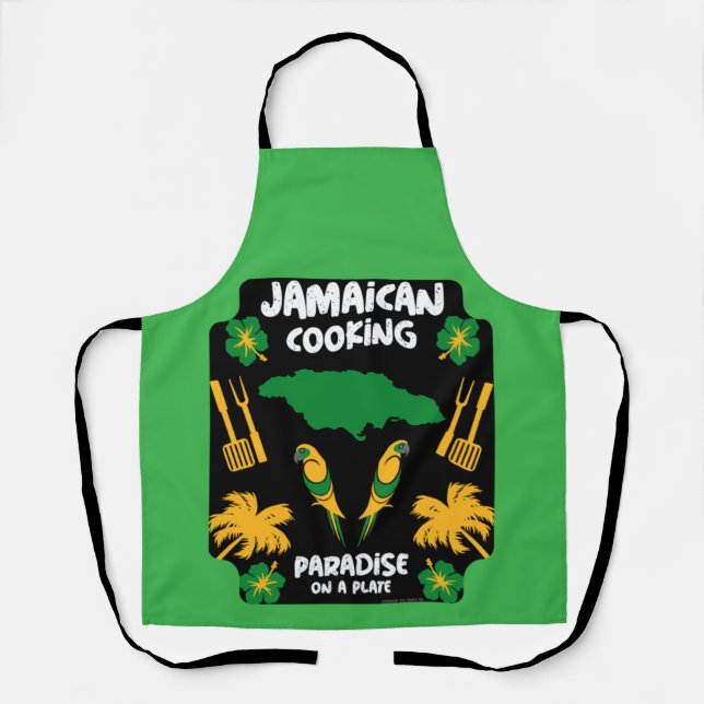 Jamaikanischer Kochen Feinschmecker Geschenke Schü Schürze (Vorderseite)