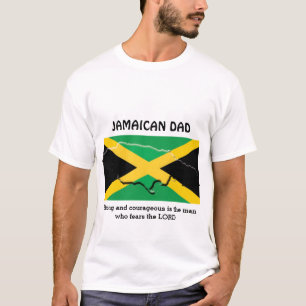 JAMAIKANISCHER VATER stark und mutig Personalisier T-Shirt
