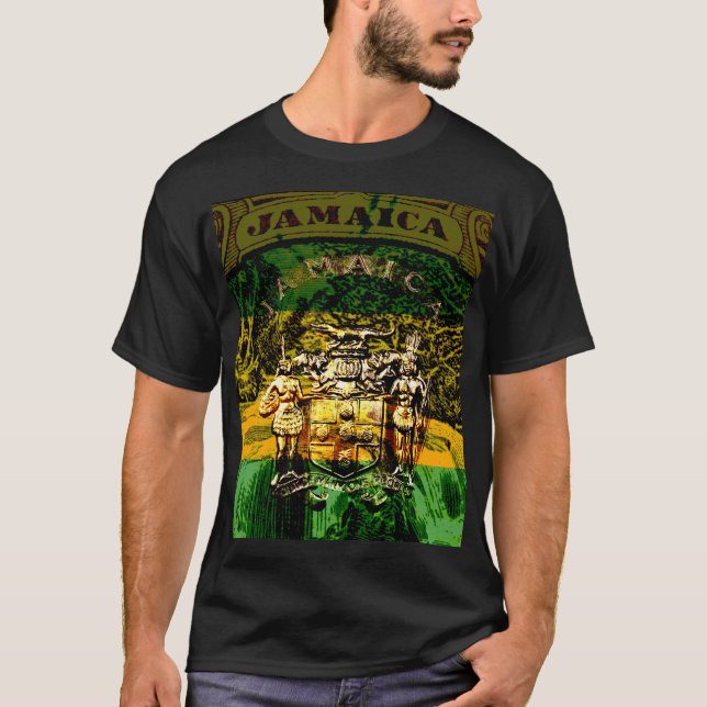Jamaikanischer Wappen-T - Shirt (Vorderseite)