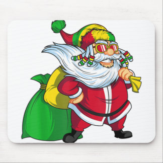 jamaikanischer Weihnachtsmann rasta santa claus ra Mousepad