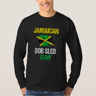 Jamaikanisches Bobsled Team Jamaikanische Flagge B T-Shirt
