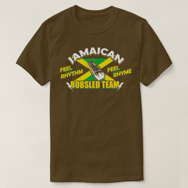 Jamaikanisches Bobsled Team T-Shirt (Design vorne)