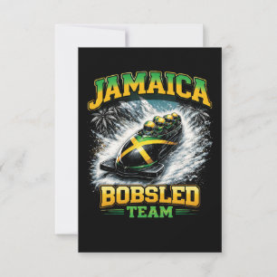 Jamaikanisches Bobteam Dankeskarte