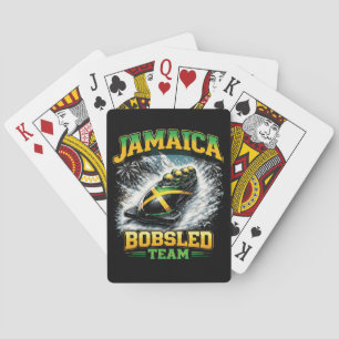Jamaikanisches Bobteam Spielkarten