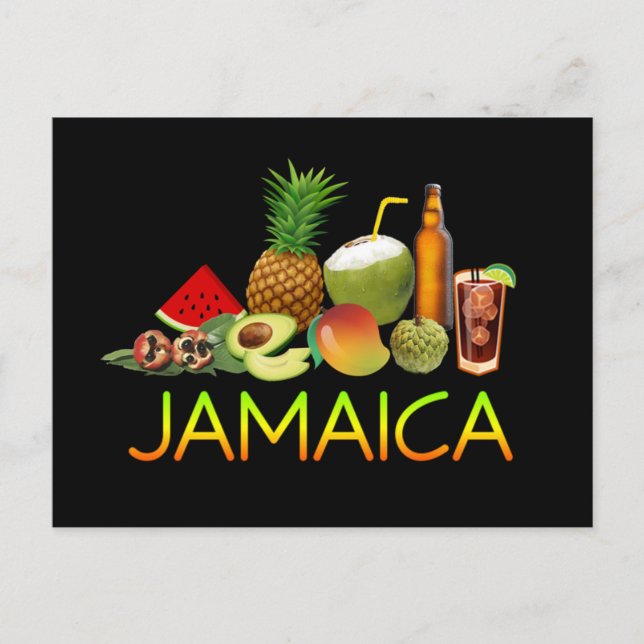 jamaikanisches Essen Postkarte (Vorderseite)