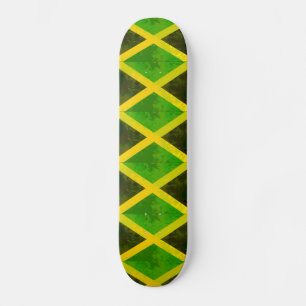 jamaikanisches Flaggendesign Skateboard