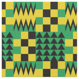 jamaikanisches Flaggenfarbenmuster Stoff