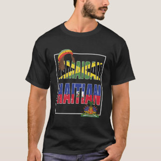 jamaikanisches Haitianisches Flag Shirt Half Hai