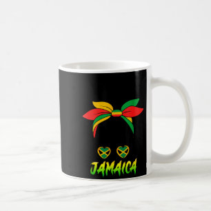 Jamaikanisches Mädchen Jamaika-Flagge Stolz Schwar Kaffeetasse