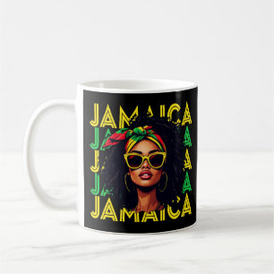 Jamaikanisches Mädchen Jamaika-Flagge Stolze jamai Kaffeetasse