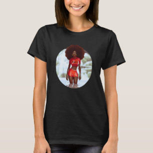 Jamaikanisches Mädchen läuft im Wasser Jamaika Mäd T-Shirt