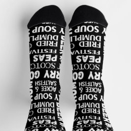 Jamaikanisches Restaurant Köche Black Gemustert Socken