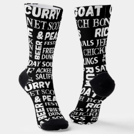 Jamaikanisches Restaurant Köche Black Gemustert Socken
