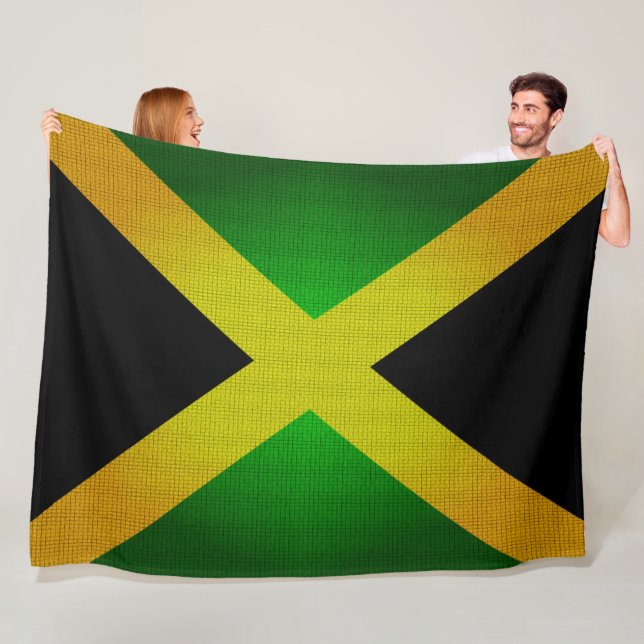 Jamaikas Flag-Farben-Designer Blanket Fleecedecke (Beispiel)