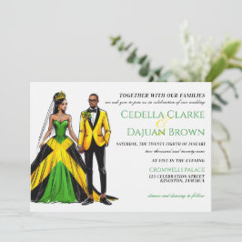 Jamaïque Couple Faire-part de mariage