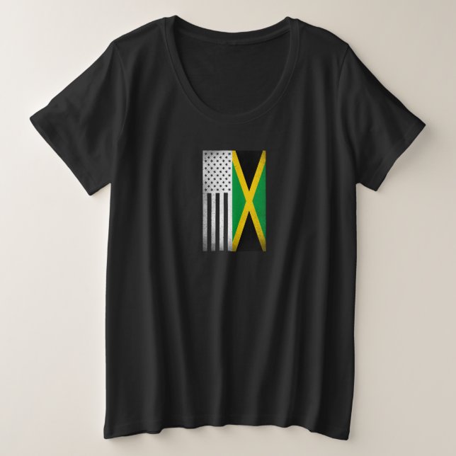 Jamaïque Design pour les fières Jamaïcaines-Améric (Design devant)