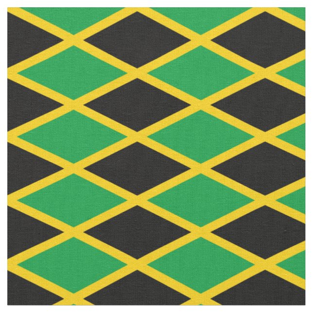 Jamaïque Drapeau tissu & mode tendance /reggae (Fermer)